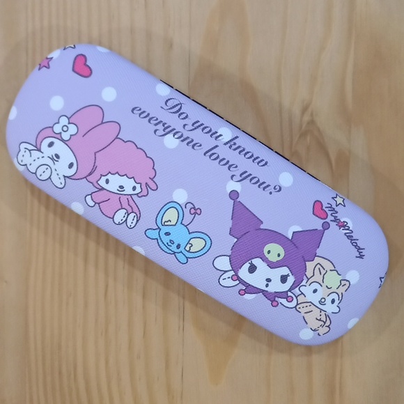 My Melody Kuromi Eyeglass Case Cleaning Cloth Sanrio - Picture 2 of 8